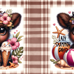 Baby Highland Cow Lazy Summer Days 15oz Mug