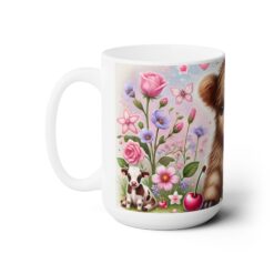 Baby Highland Cow with Males 15oz Mug - Left