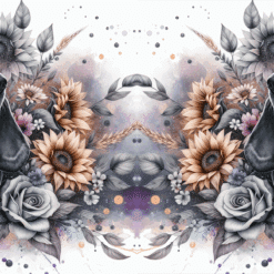 Basset Hound in Flowers 15oz Mug - Render