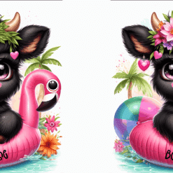 Beach Please Baby Highland Cow 15oz Mug