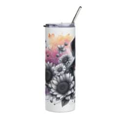 Beagle in Flowers 20oz Tumbler - Left