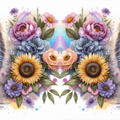 Belgian Tervuren in Flowers 15oz Mug - Render