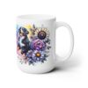 Bernese Mountain Dog in Flowers 15oz Mug - Right