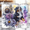 Bernese Mountain Dog in Flowers 20oz Tumbler - Lifestyle