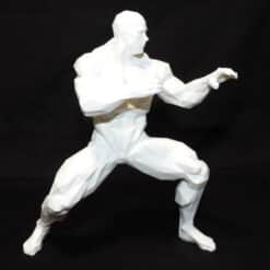 Bodybuilding Fighting Stance Sculpture - Front