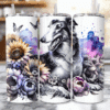 Borzoi in Flowers 20oz Tumbler - Lifestyle