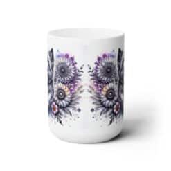 Cairn Terrier in Flowers 15oz Mug - Front
