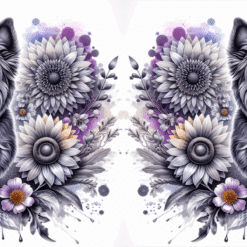 Cairn Terrier in Flowers 15oz Mug - Render