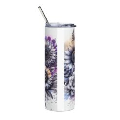 Cairn Terrier in Flowers 20oz Tumbler - Back