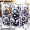 Cairn Terrier in Flowers 20oz Tumbler - Lifestyle