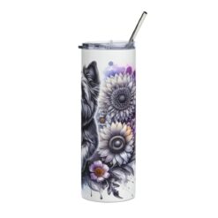 Cairn Terrier in Flowers 20oz Tumbler - Right