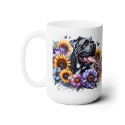 Cane Corso in Flowers 15oz Mug - Left