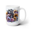 Cane Corso in Flowers 15oz Mug - Right