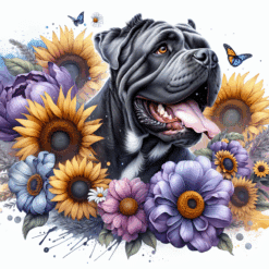 Cane Corso in Flowers 20oz Tumbler - Render