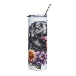 Chesapeake Bay Retriever in Flowers 20oz Tumbler - Front