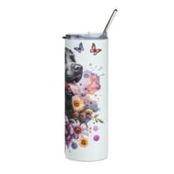 Chesapeake Bay Retriever in Flowers 20oz Tumbler - Right