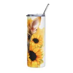 Chihuahua Amongst the Sunflowers 20oz Tumbler - Right