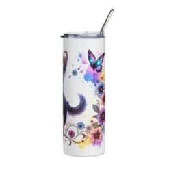 Chihuahua in Flowers 20oz Tumbler - Right
