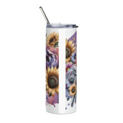 Chinese Crested in Flowers 20oz Tumbler - Back