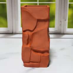 Clay Textured Vase - Front