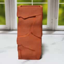 Clay Textured Vase - Left