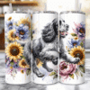 Clumber Spaniel in Flowers 20oz Tumbler - Lifestyle