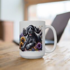 Cocker Spaniel in Flowers 15oz Mug - Lifestyle