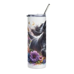 Cocker Spaniel in Flowers 20oz Tumbler - Left