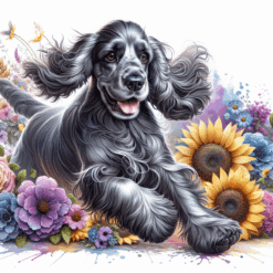 Cocker Spaniel in Flowers 20oz Tumbler - Render
