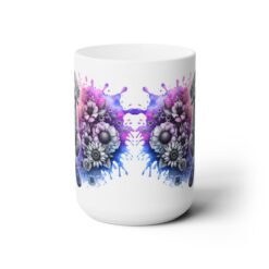 Curly-Coated Retriever in Flowers 15oz Mug - Front