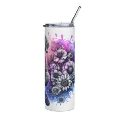 Curly-Coated Retriever in Flowers 20oz Tumbler - Right