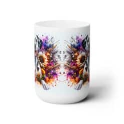 Dalmatian in Flowers 15oz Mug - Front