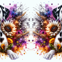 Dalmatian in Flowers 15oz Mug - Render