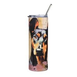 Doberman Pinscher 20oz Tumbler - Front