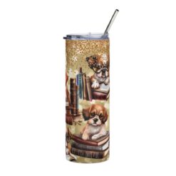 Dogs with Books 20oz Tumbler - Right