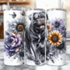 Dogue de Bordeaux in Flowers 20oz Tumbler - Lifestyle