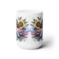 English Springer Spaniel in Flowers 15oz Mug - Front