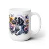 English Springer Spaniel in Flowers 15oz Mug - Right
