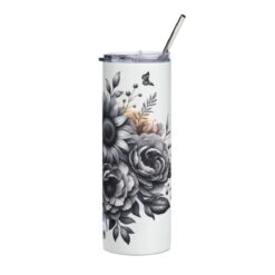 Entlebucher Mountain Dog in Flowers 20oz Tumbler - Right