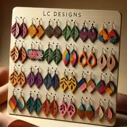 Faux Leather Earrings