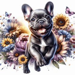 French Bulldog in Flowers 20oz Tumbler - Render