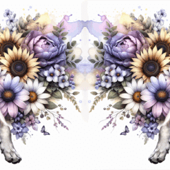 German Shepherd in Flowers 15oz Mug - Render