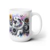 Great Pyrenees in Flowers 15oz Mug - Right