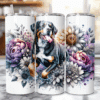 Greater Swiss Mountain Dog in Flowers 20oz Tumbler - Lifestyle