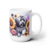 Havanese in Flowers 15oz Mug - Right