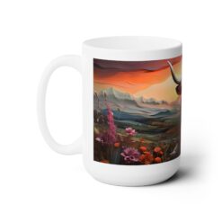 Highland Cow Laying Down 15oz Mug - Left