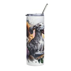 Ibizan Hound in Flowers 20oz Tumbler - Front