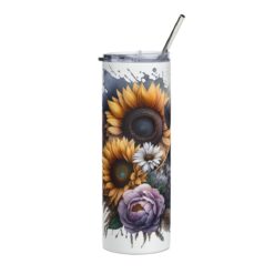 Ibizan Hound in Flowers 20oz Tumbler - Left