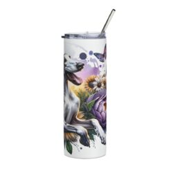 Ibizan Hound in Flowers 20oz Tumbler - Right