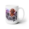 Irish Setter in Flowers 15oz Mug - Right